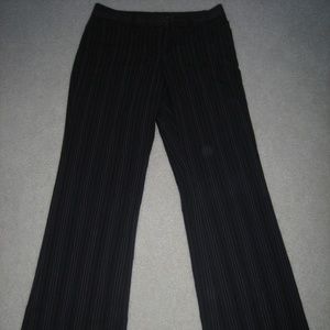 Express Editor Pants black w/ pink purple stripe